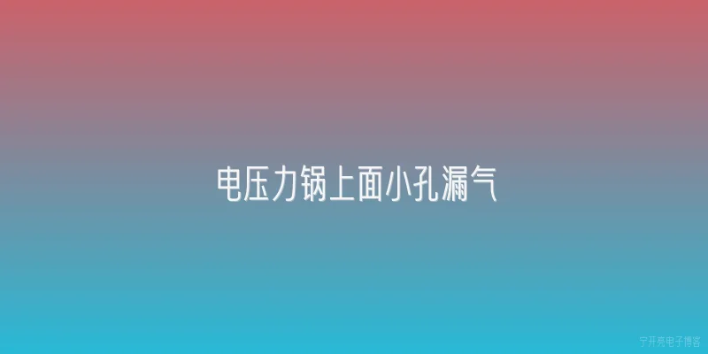 电压力锅上面小孔漏气