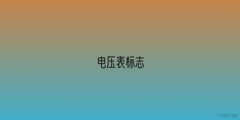 电压表标志
