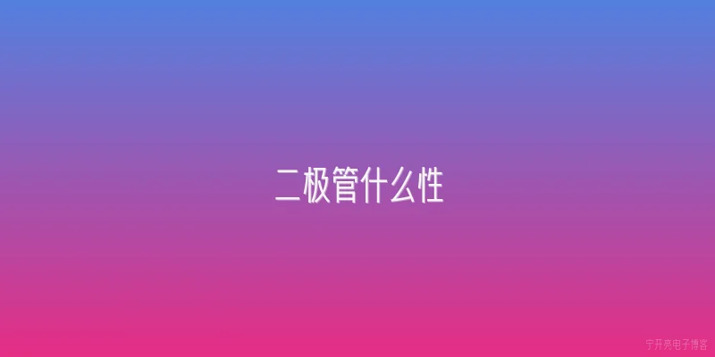 二极管什么性