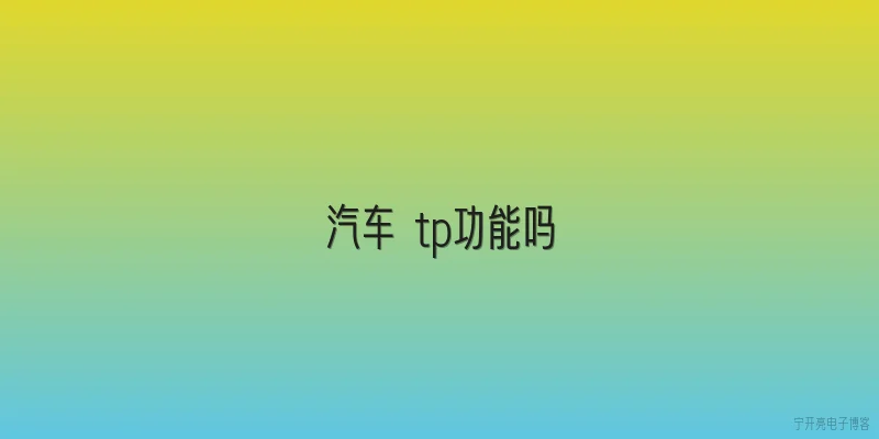 汽车 tp功能吗