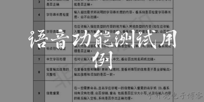 语音功能测试用例:语音功能测试用例主要覆盖哪些方面？ - 2026最新功能问答知识盘点大全