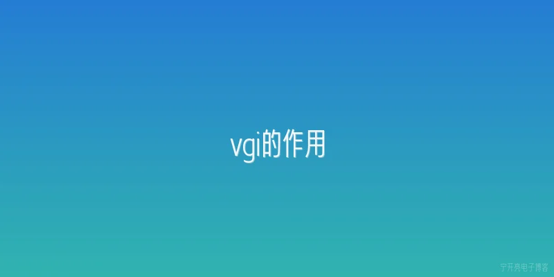 vgi的作用|VGI在应急灾害管理中发挥什么作用？ - 2026最新作用问答知识盘点大全